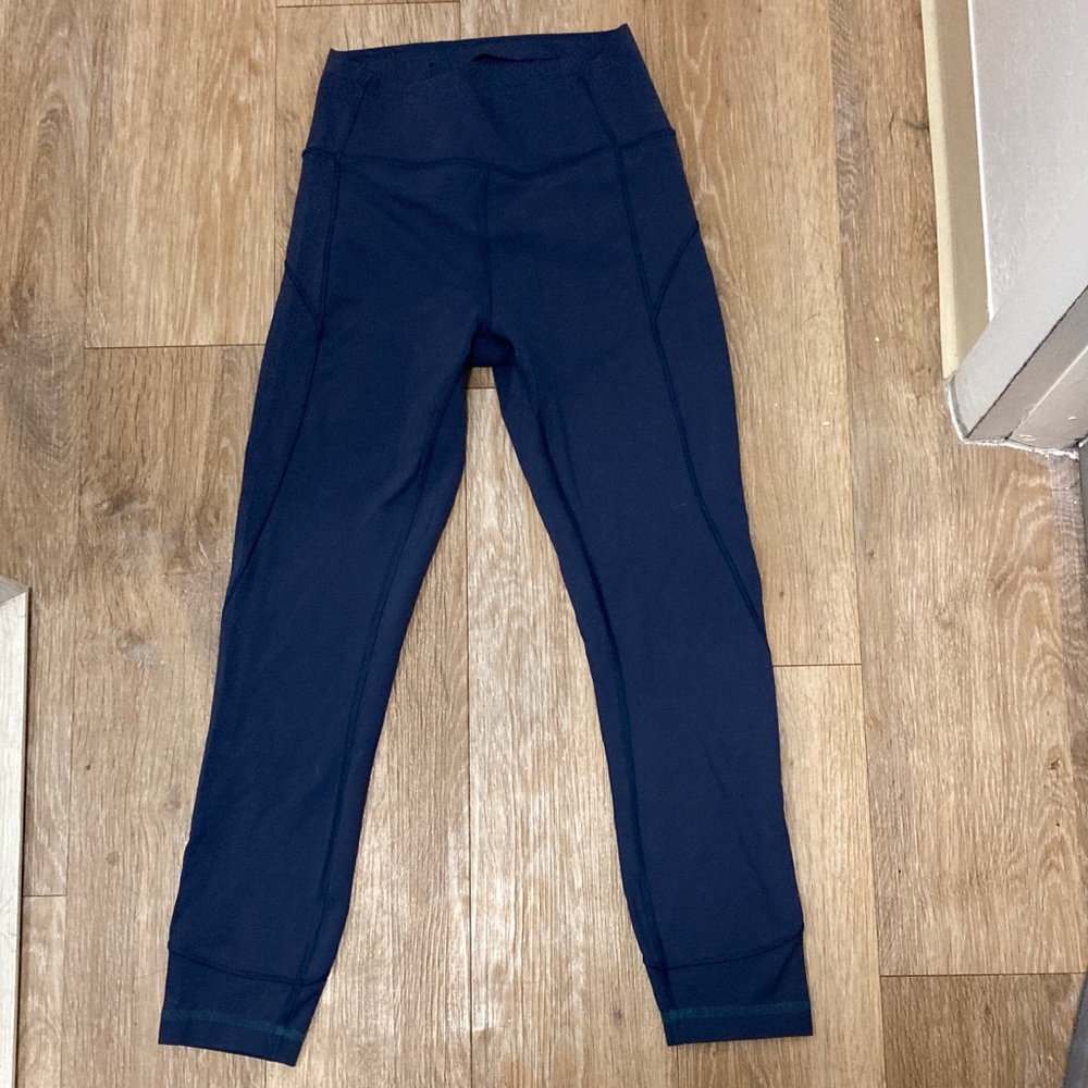 Lululemon Dusty Navy Blue Leggings Cropped